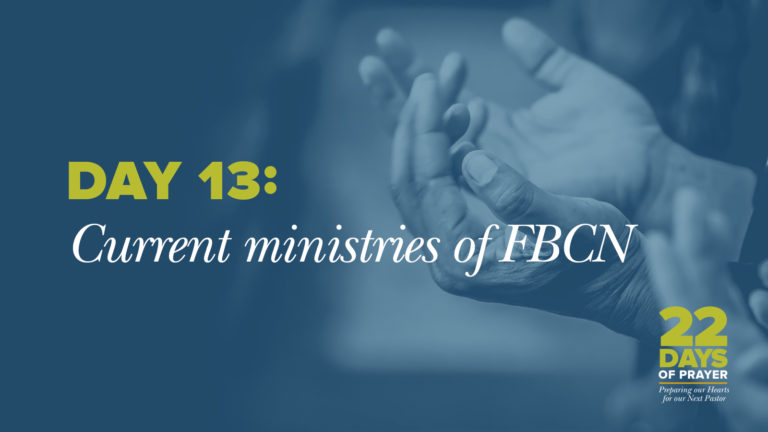 Day 13: Current Ministries of FBCN