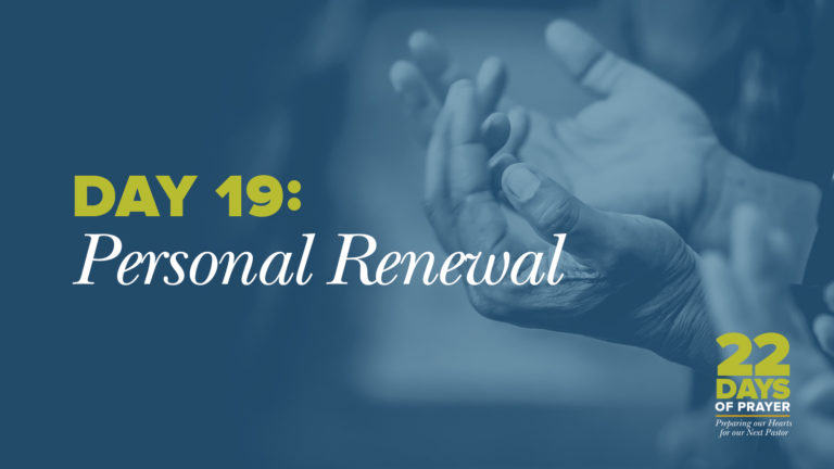 Day 19: Personal Renewal