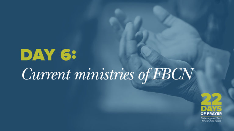 Day 6: Current Ministries of FBCN