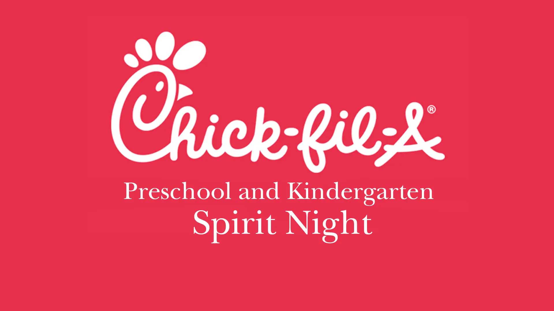 chick fil A spirit night