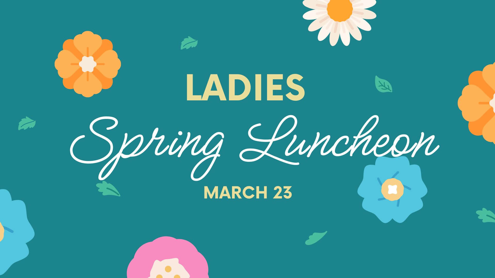 Ladies spring luncheon art